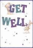 With a cheerful optimism that echoes the atmosphere of Merton's bustling streets and green spaces, this get well card features two playful companions-a fluffy bear and an animated, floppy-eared puppy-bringing encouragement to the fore. The bear, shaded in gentle browns, sits proudly atop the indigo 'GET,' while the puppy's sweet gaze peeks from beside the teal 'WELL,' both radiating warmth and reassurance. Across the clear white background, twinkling stars in blues and purples scatter like petals on a summer breeze, infusing the card with hope and light. The colours and friendly shapes feel almost touchable, as if you could reach out and experience their softness firsthand. Every aspect of the design is imbued with the comforting, thoughtful approach that defines bouquets arranged at Florist Merton-where each selection is made to encourage and support. Perfect for pairing with a get well bouquet delivered to homes near Morden Park or Wimbledon, this card offers not just words but a caring embrace and sincere kindness.