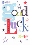 With a sense of cheer familiar to those who know Merton's friendly lanes, this card leaps to life with bold, playful colour and joyful encouragement. The phrase 'Good Luck' is arranged in lively, oversized pastel blues, deep burgundy reds, mossy greens, and regal purples, each letter as thoughtfully selected as the flowers in a Wimbledon bouquet. Stars in navy, lilac, and zesty lemon scatter across the smooth white background, conjuring an air of hope and possibility that stretches towards the horizon, much like the open spaces of Morden Park. The polished, flat finish hints at the delight of holding quality card stock between your fingers before delivering a supportive message. It's easy to picture sharing this card with a neighbour or friend about to start something new-a final touch that carries Merton's deep sense of community, optimism, and genuine encouragement into every heartfelt wish.